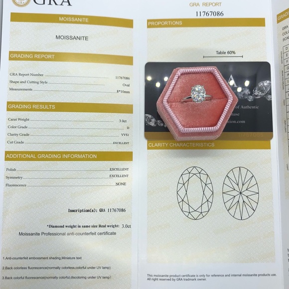 14k moissanite ring with Certificate - Picture 11 of 15